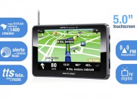 GPS Multilaser Tracker GP014 Tela 5” c/ TV Digital - Text to Speech (Fala Nome das Ruas) + Mapas 3D